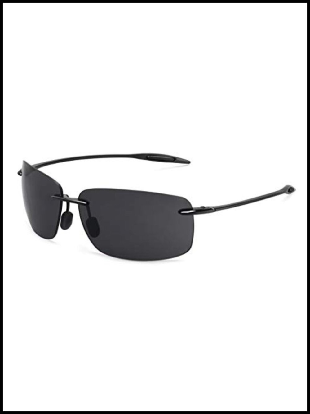 TR90 Rimless Sports Sunglasses UV Protection Polarized for Running Fishing Golf